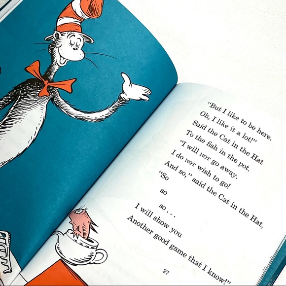 The Cat In The Hat Hardcover Book Dr. Seuss Illustrated Beginner Children’s Book - Picture 10 of 13